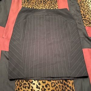 Pinstripe suit skirt